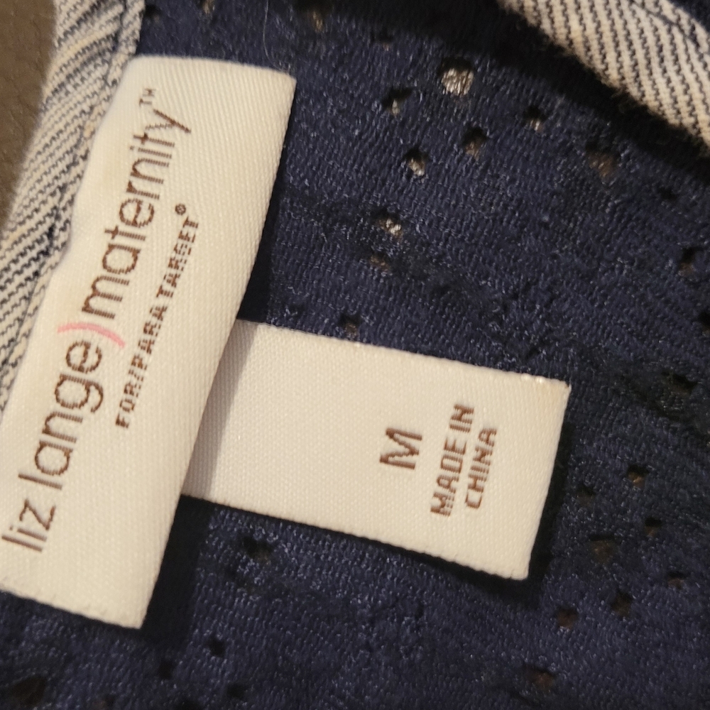 Liz Lange Maternity Navy Top